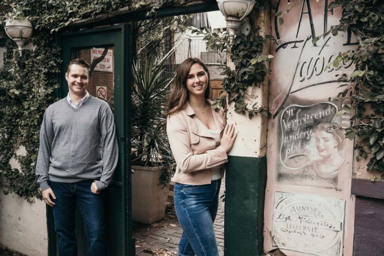 Engagement shoot at Duncan Yard